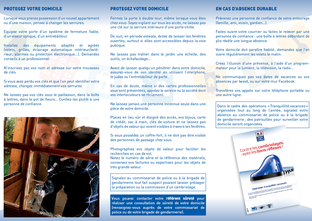 Lutte contre les cambriolages Lutte contre les cambriolages