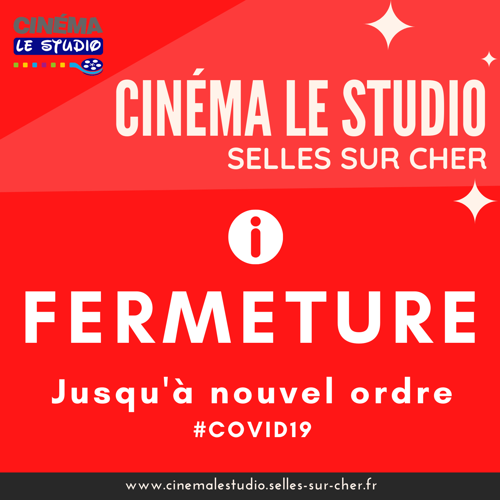 Fermeture de la mairie Fermeture du cinéma Le Studio
