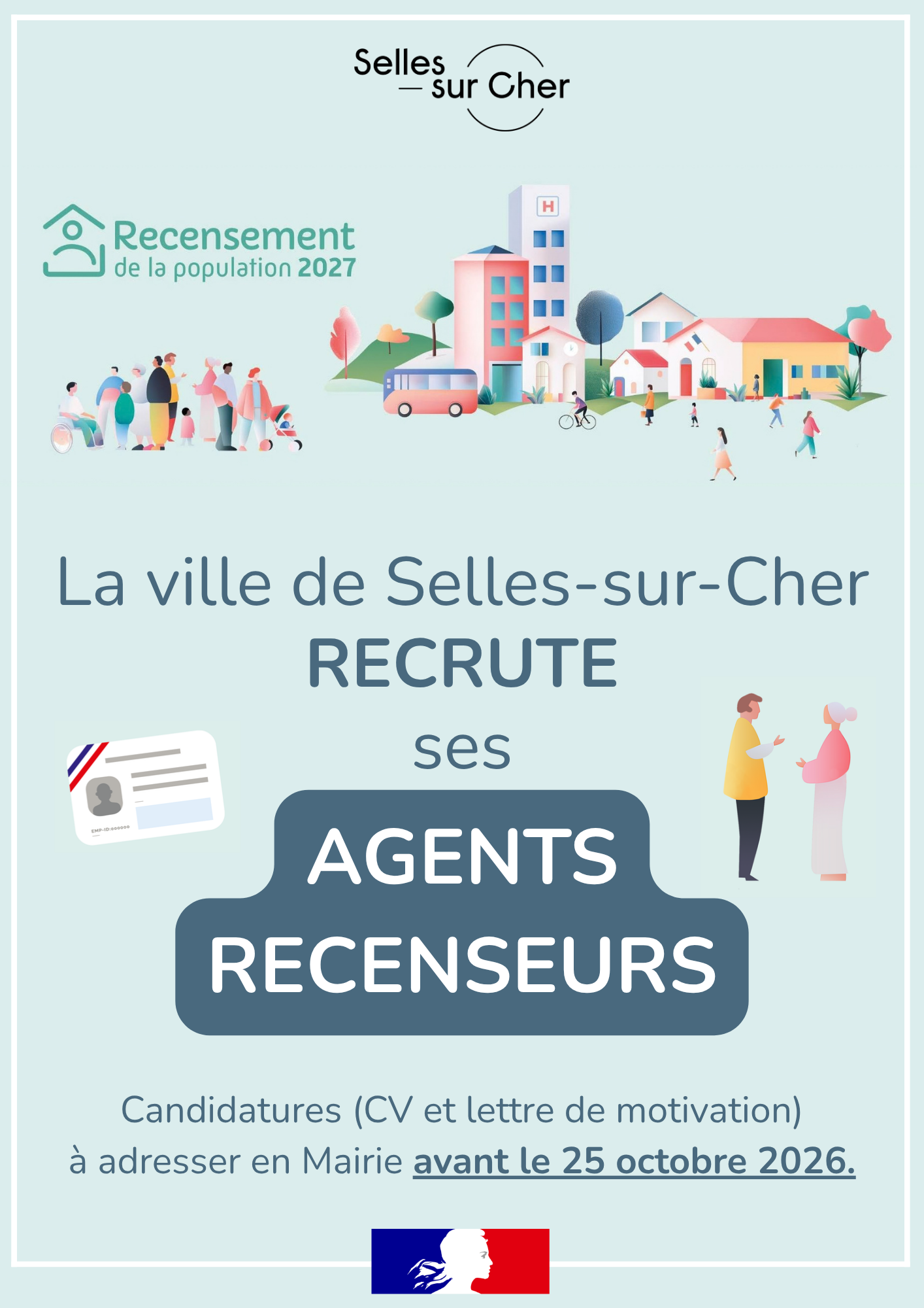 Recrutement agents recenseur